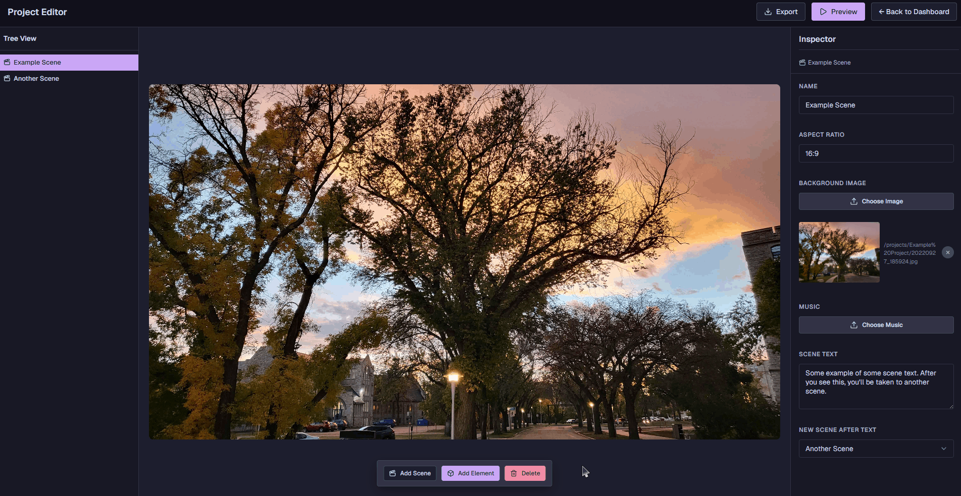 PACE interface demo
